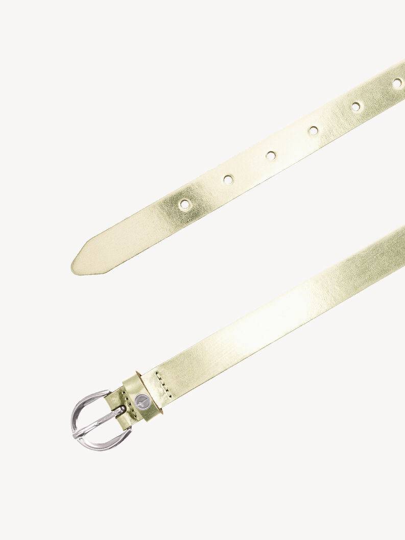 Leather Belt - gold, Platingold, hi-res