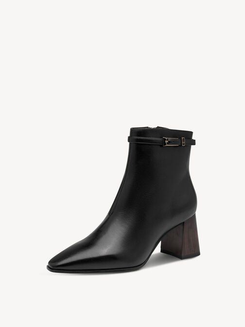 Bottine, BLACK LEATHER, hi-res
