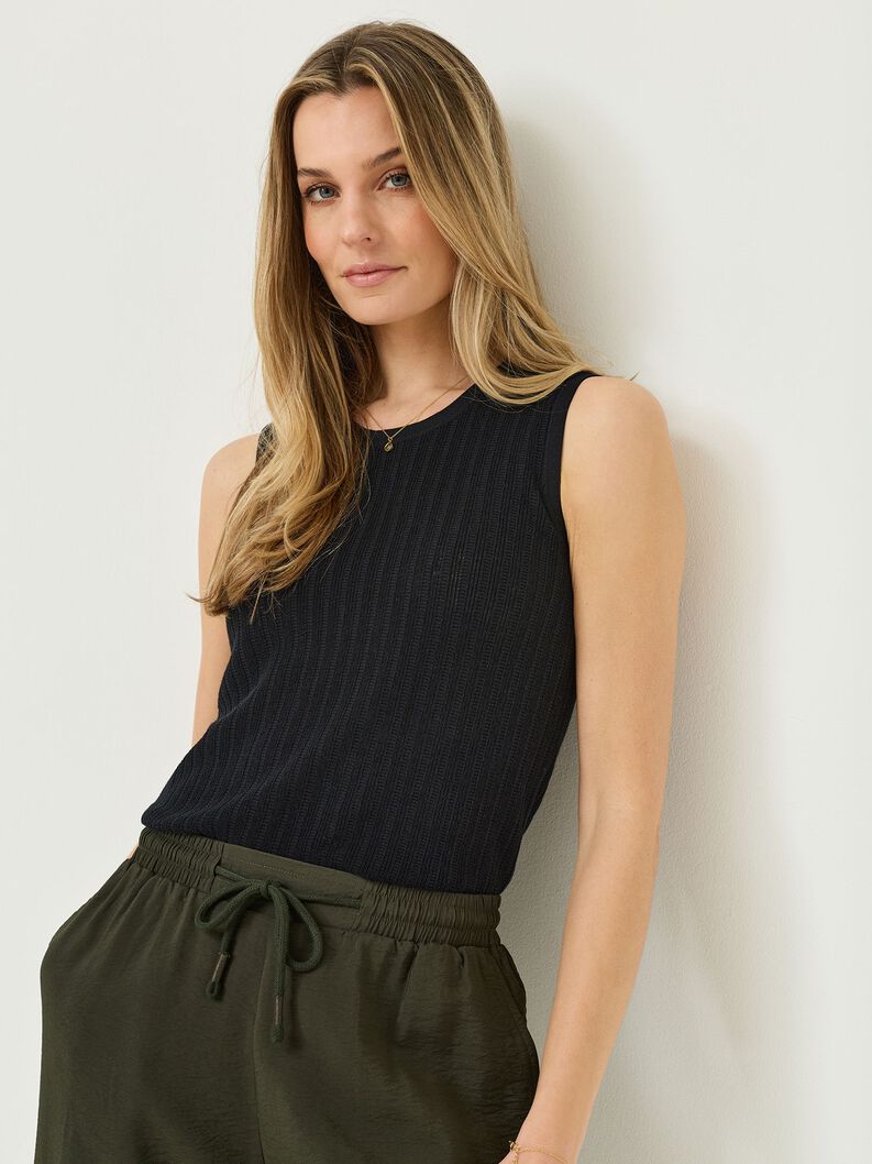 knitted top, Black Beauty, hi-res