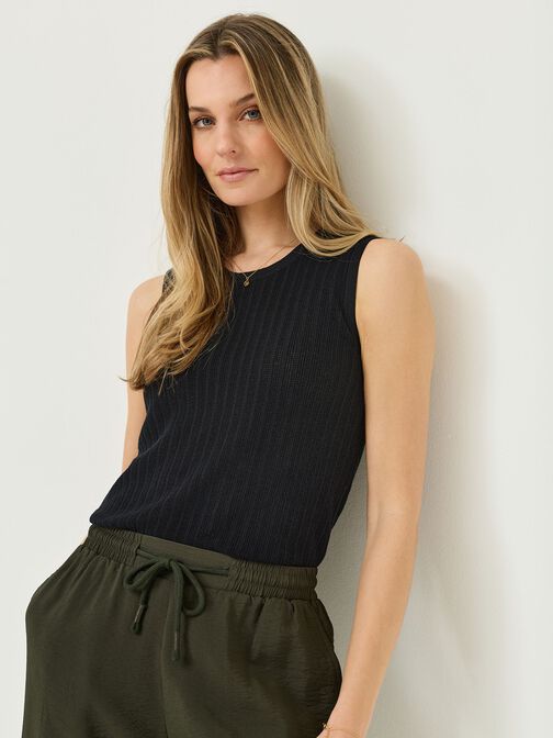 dzianinowy top, Black Beauty, hi-res