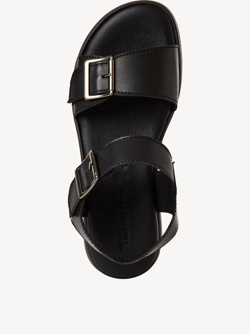 Sandalette, BLACK LEATHER, hi-res