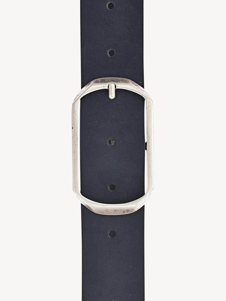 Leather Belt - blue, marine, hi-res