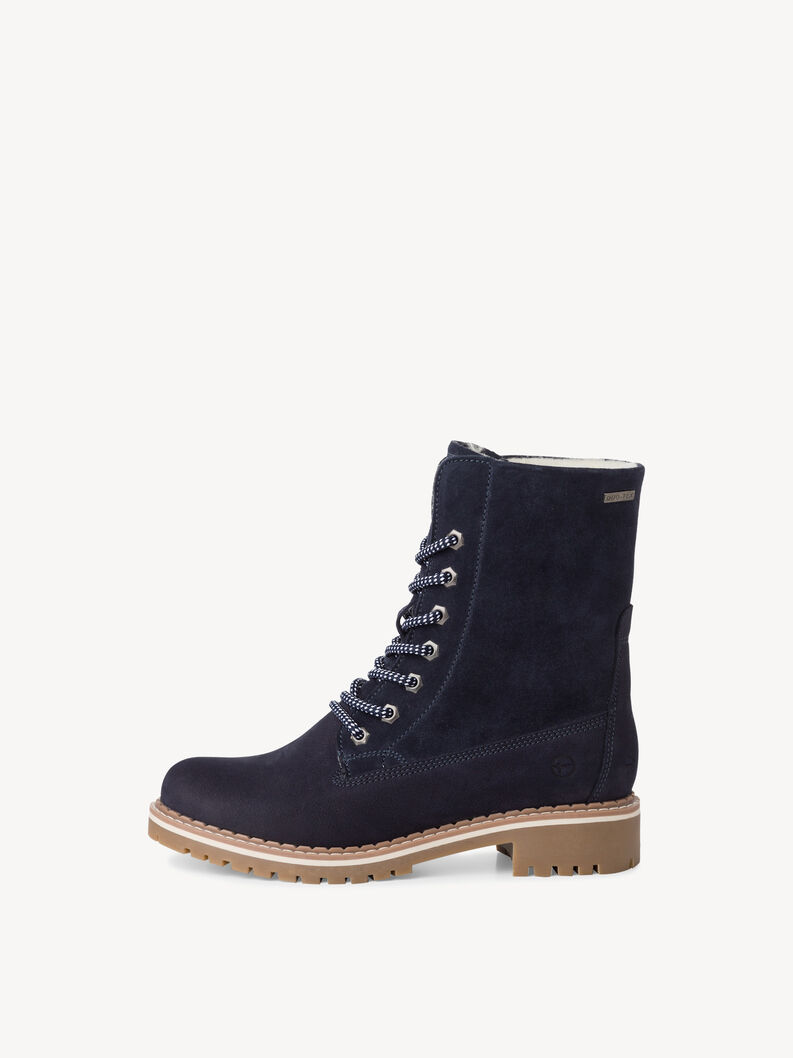 Lederstiefelette - blau Warmfutter, NAVY, hi-res