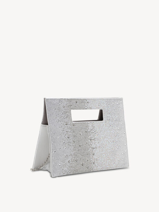 Clutch, silver, hi-res