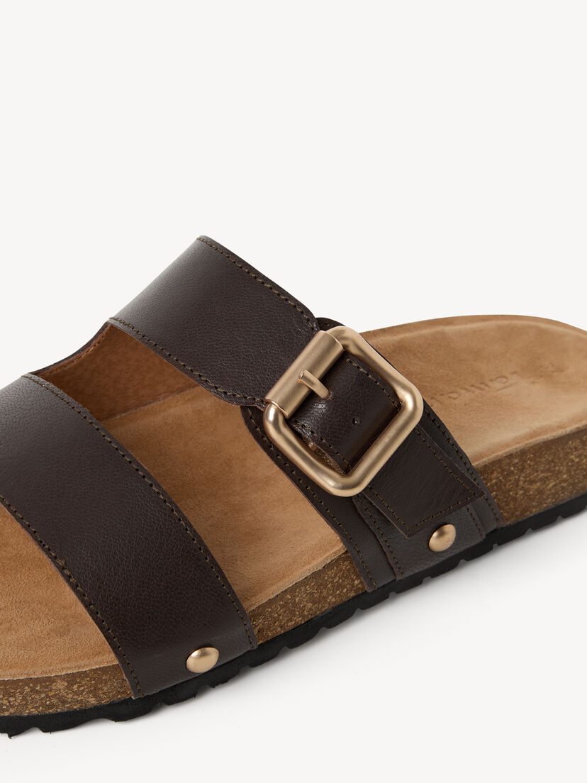 Leren Slipper - bruin, 304, hi-res