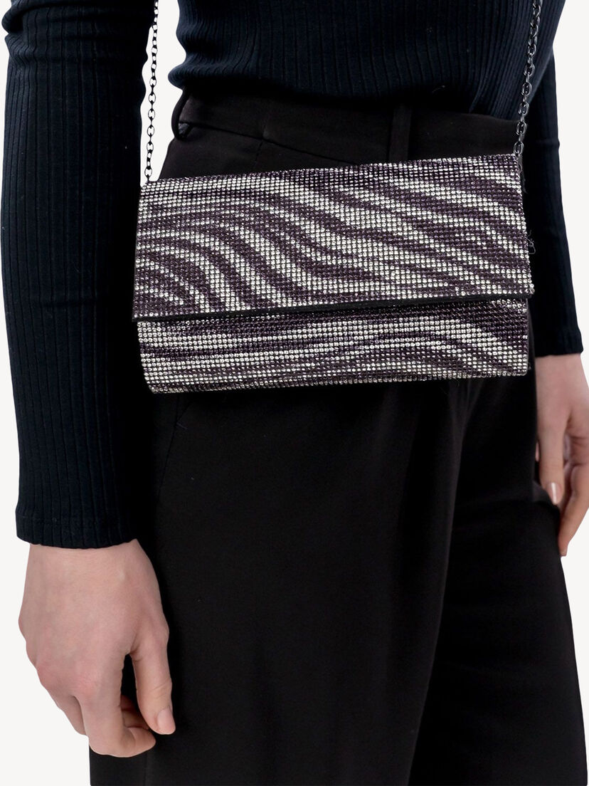 Clutch, black/silver, hi-res