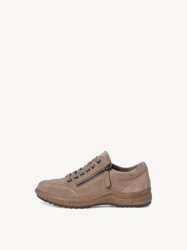 Leather Sneaker - brown, TAUPE, hi-res