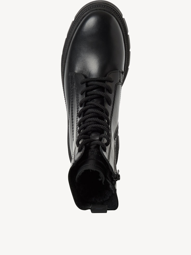 Bottine en cuir - noir doublure chaude, BLACK LEATHER, hi-res