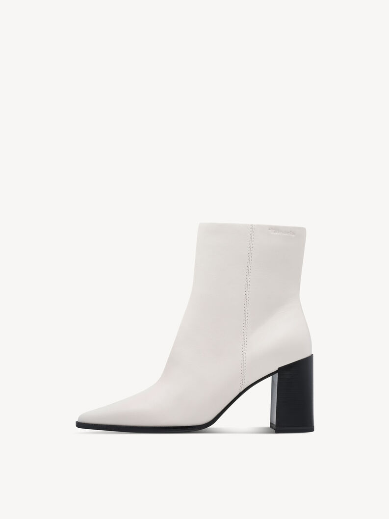Lederstiefelette - wei&szlig;, OFFWHITE, hi-res