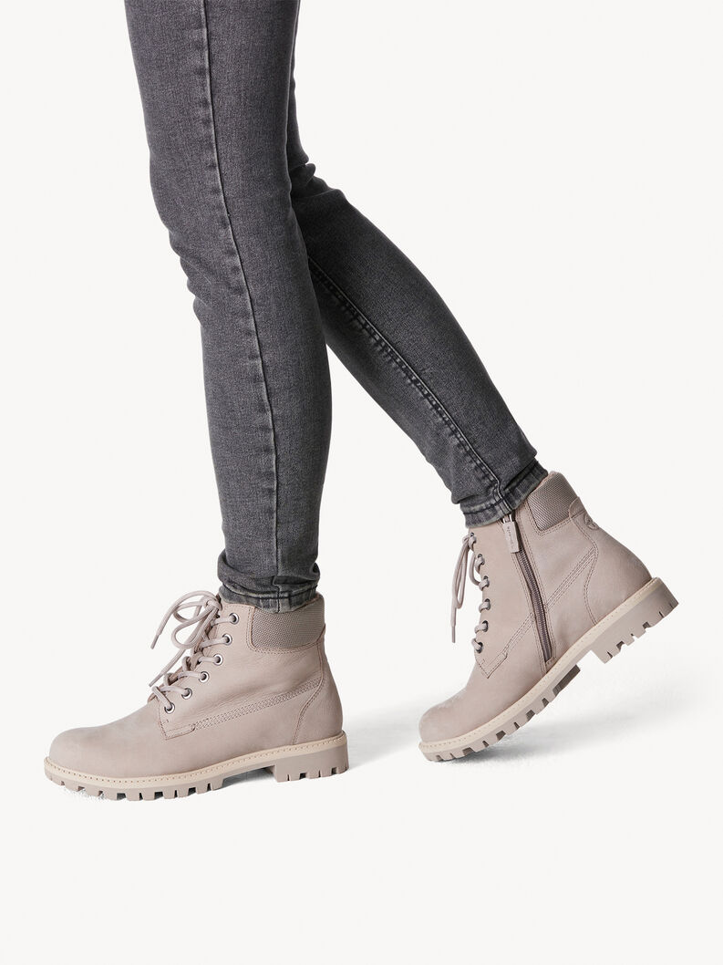 Leather Bootie - beige, TAUPE, hi-res