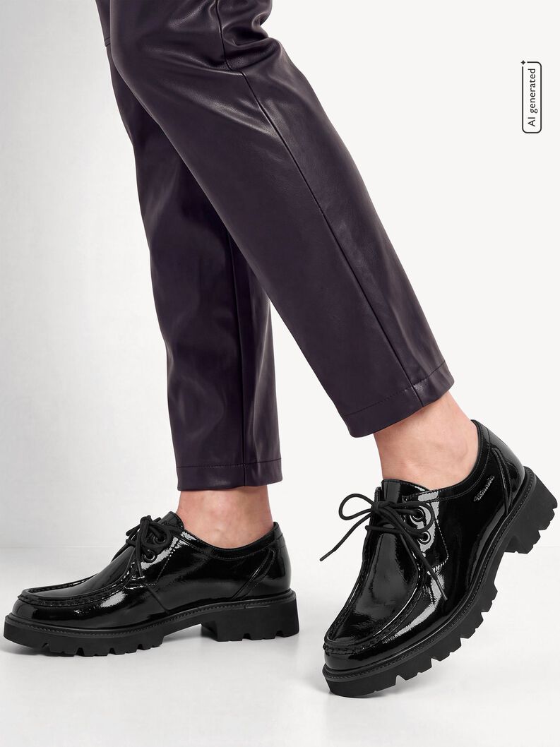 Low shoes - black, BLACK PATENT, hi-res