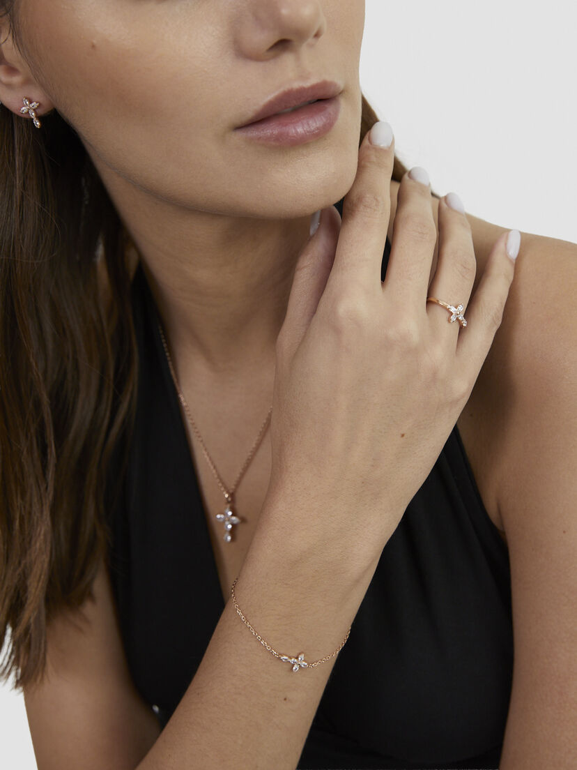 Armband - rosegoud, ros&eacute;gold, hi-res