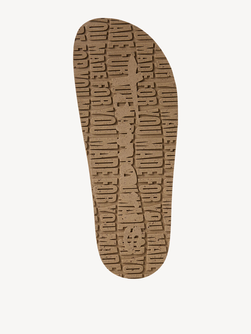 Leren Slipper - beige, TAUPE, hi-res
