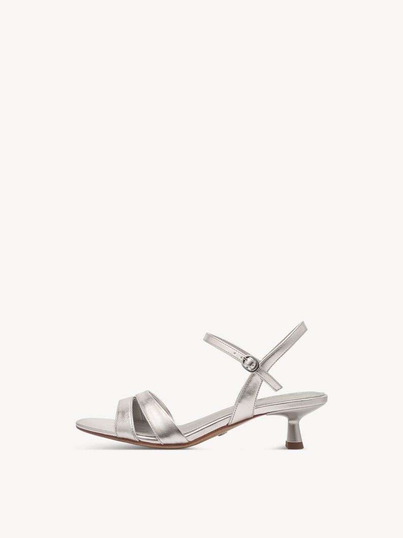 Heeled sandal, PLATINUM, hi-res