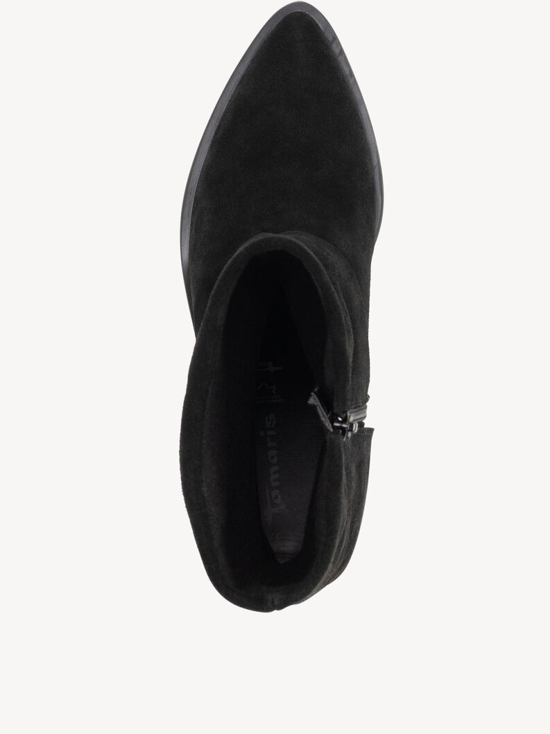 Bottine en cuir - noir, BLACK, hi-res