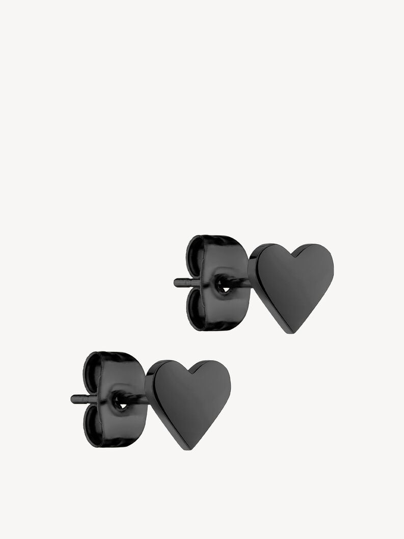 Earrings - black, black, hi-res