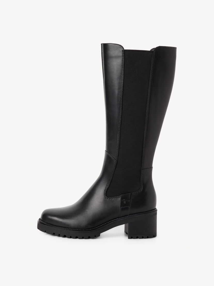 Leren Laarzen - zwart, BLACK LEATHER, hi-res