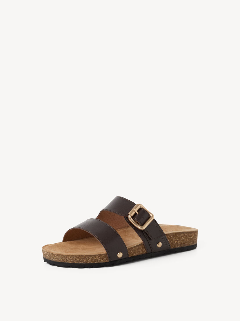 Leren Slipper - bruin, 304, hi-res