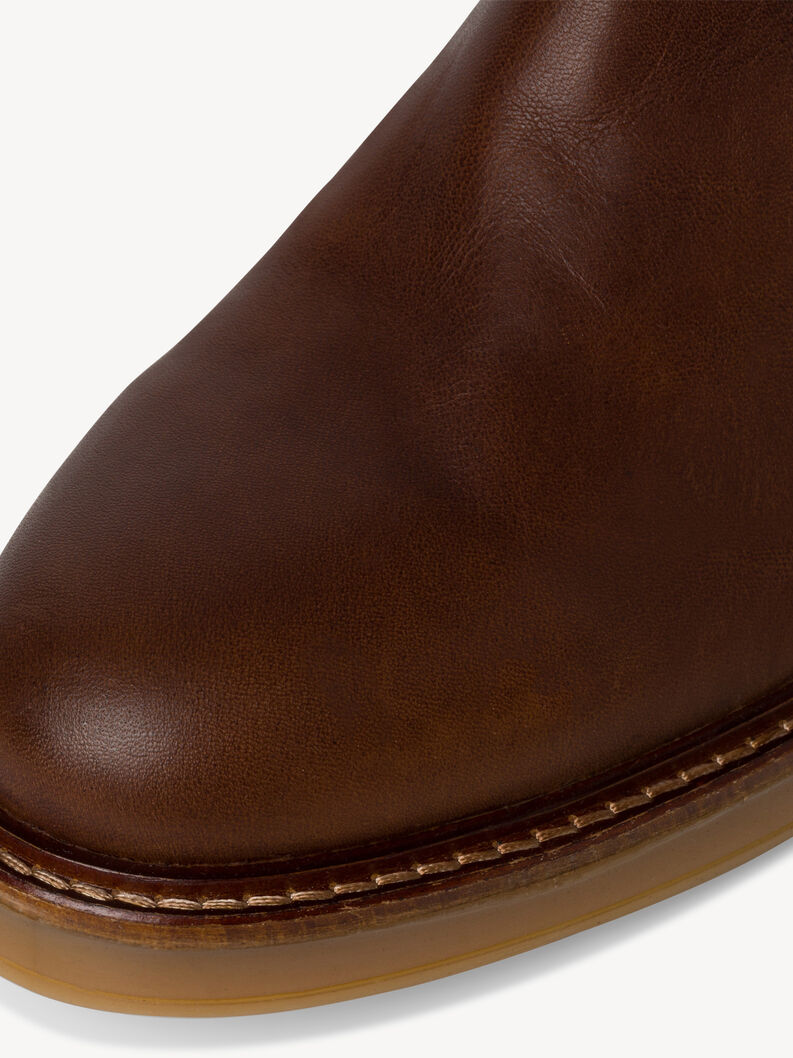 Lederstiefelette - braun Warmfutter, BROWN, hi-res