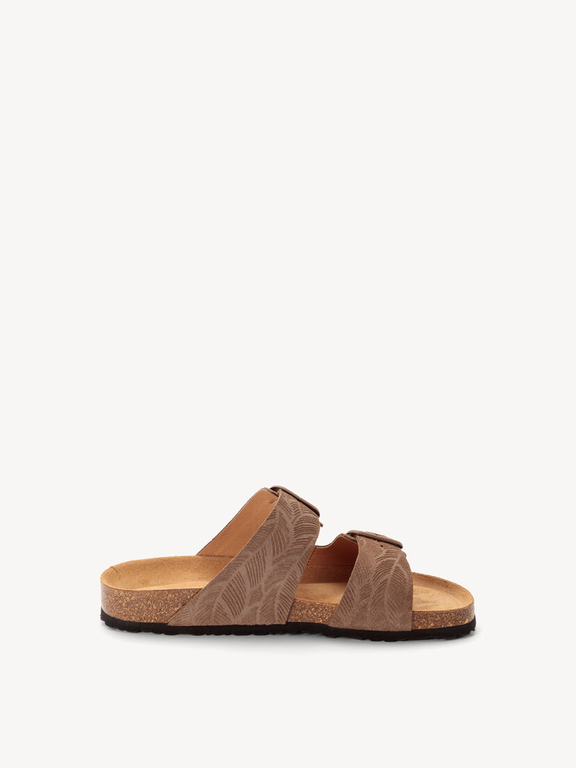 Leren Slipper - bruin, CHOCOLATE, hi-res