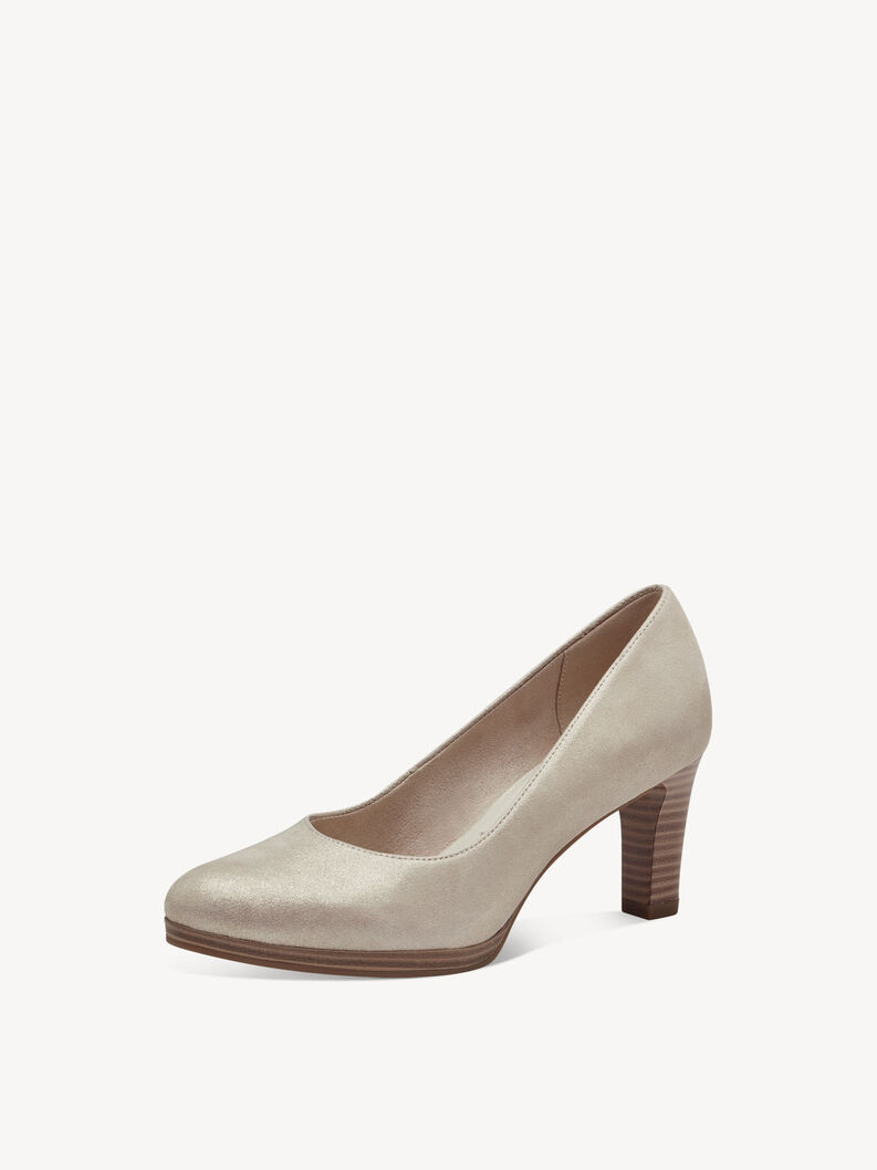 Leather Pumps - beige, CHAMPAGNE, hi-res