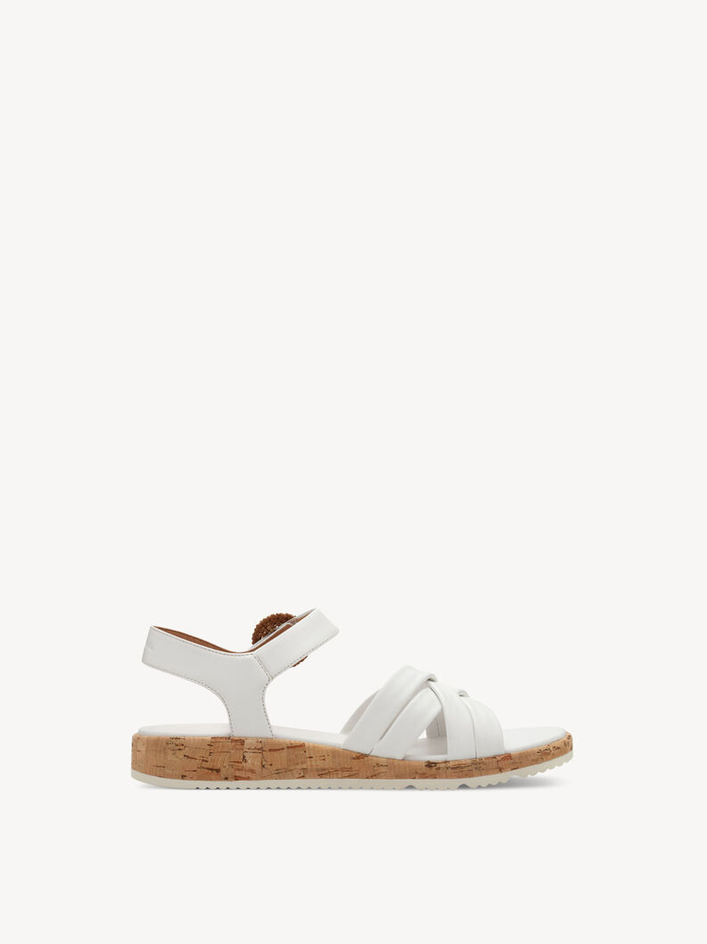 Sandal, WHITE LEATHER, hi-res