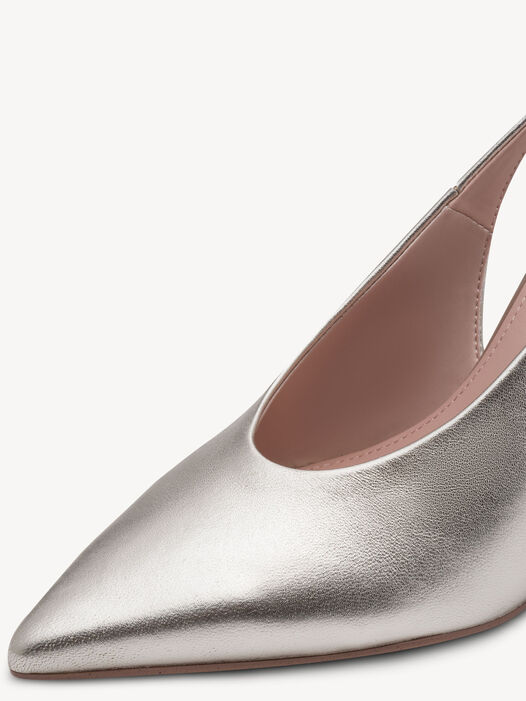 Slingpumps, PLATINUM, hi-res