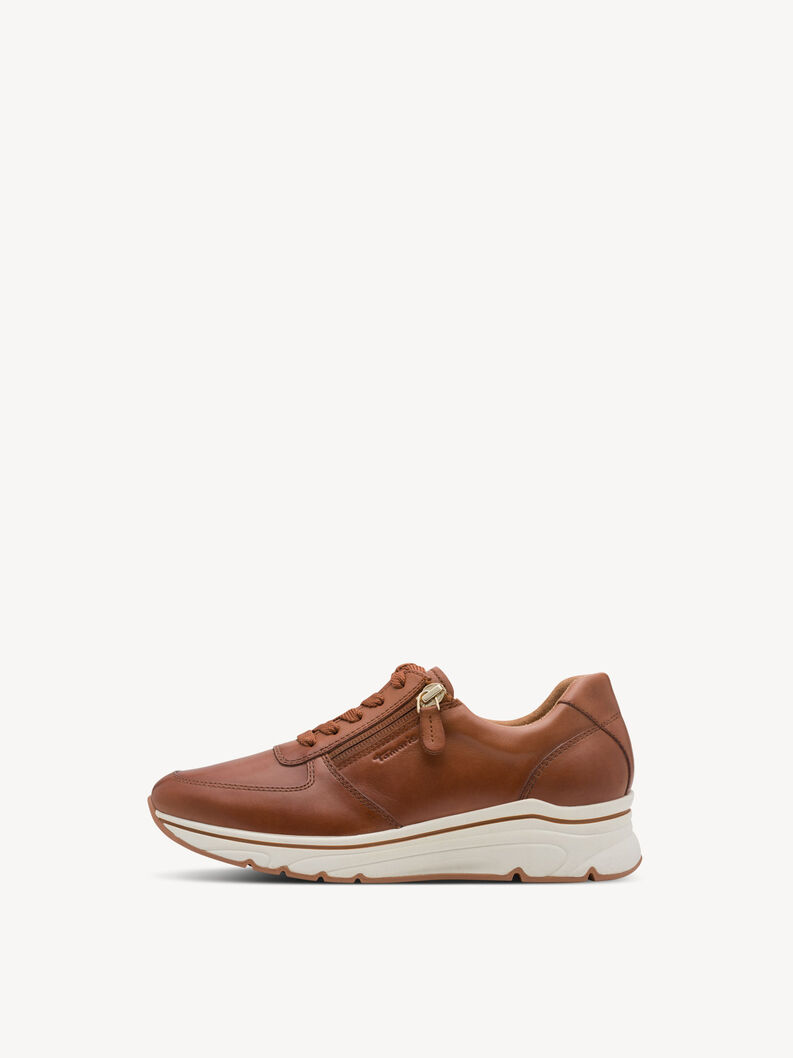 Ledersneaker - braun, COGNAC LEATHER, hi-res