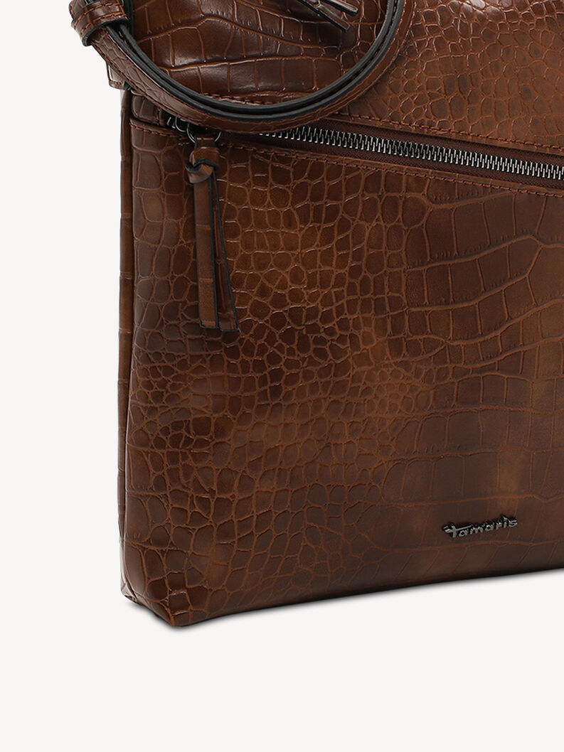 Skuldertaske - brun, COGNAC, hi-res