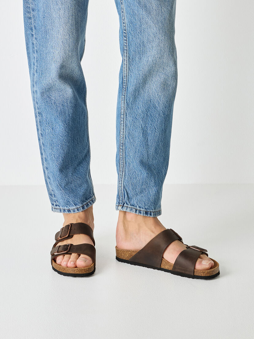 Slipper, BROWN PULL-UP, hi-res