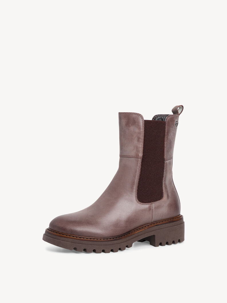 Leather Chelsea boot - brown, DARK PEPPER, hi-res