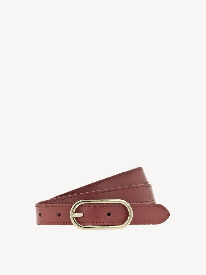 Leather Belt - red, red, hi-res