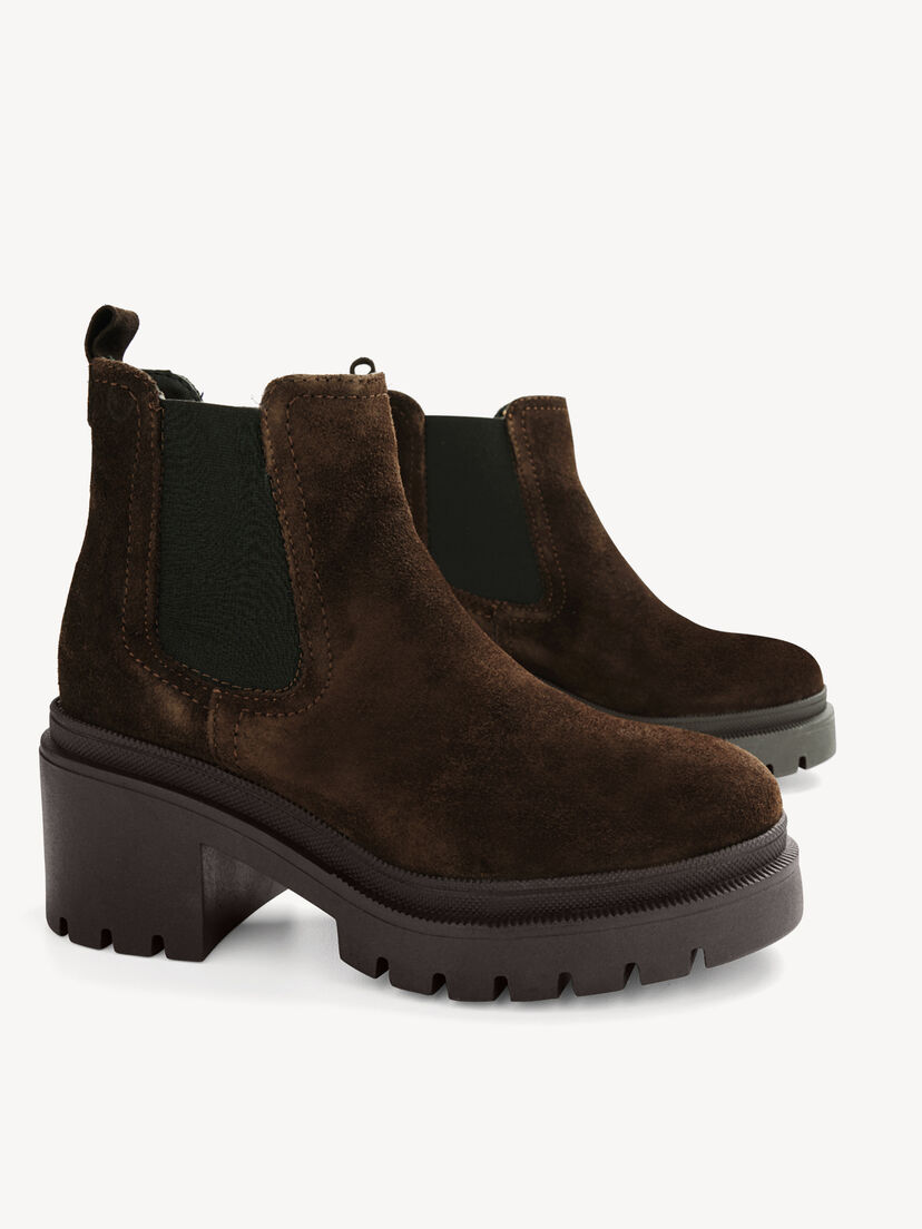 Leren Chelseaboot - bruin, MOCCA SUEDE, hi-res