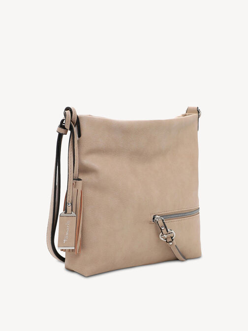 Skuldertaske, taupe, hi-res