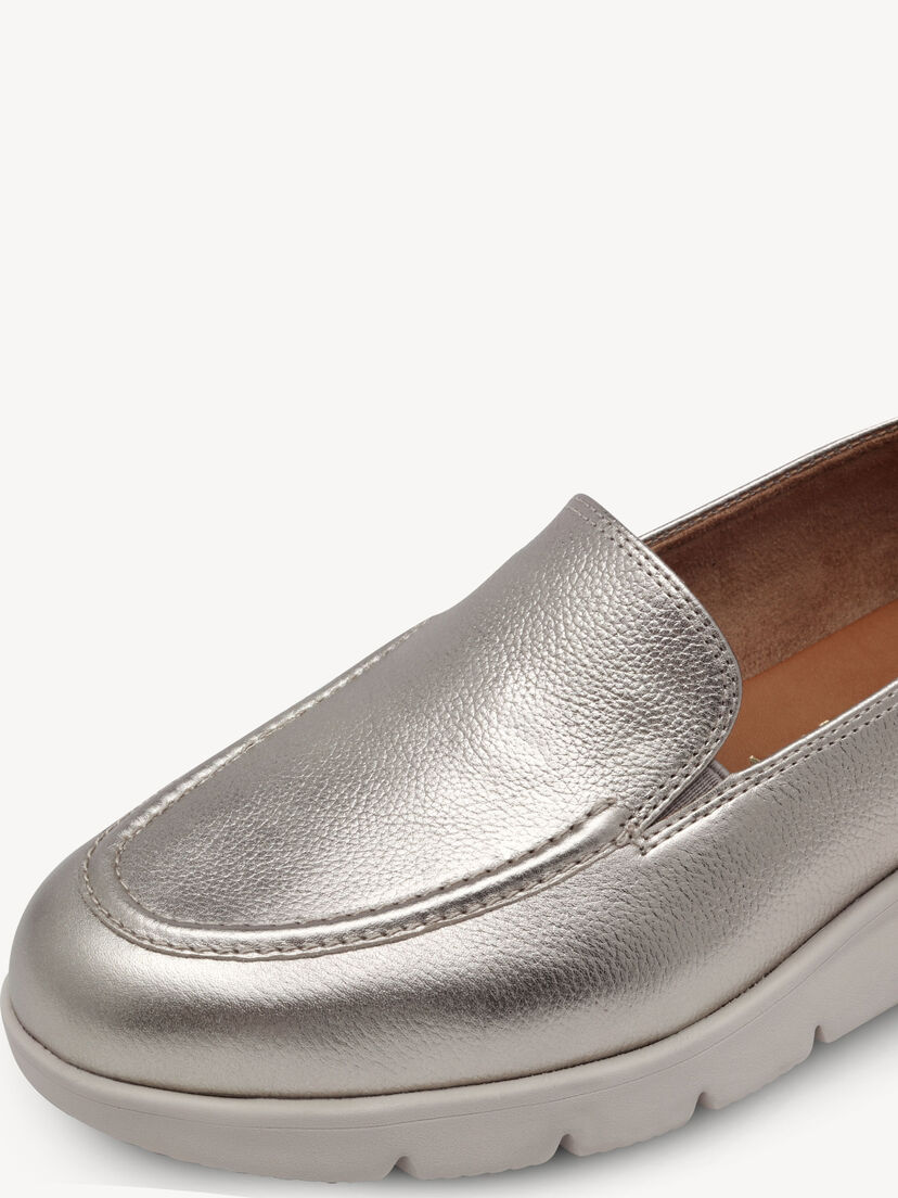 Leren Instappers - goud, LIGHT GOLD, hi-res