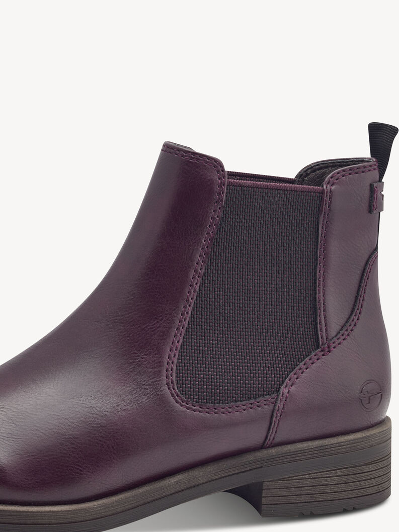 Chelsea boot - red, MERLOT, hi-res