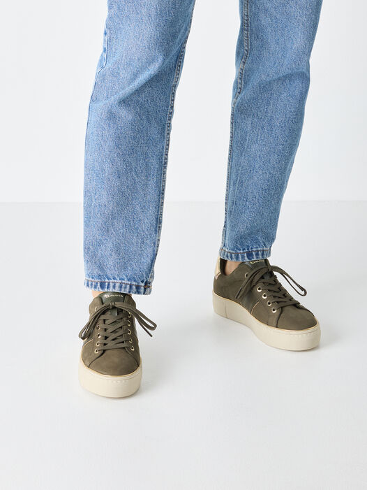 Sneaker, OLIVE NUBUC, hi-res