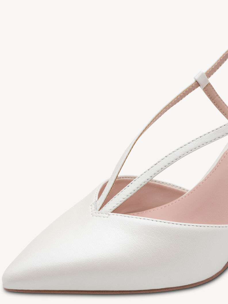 Lederslingpumps - wei&szlig;, PEARL, hi-res