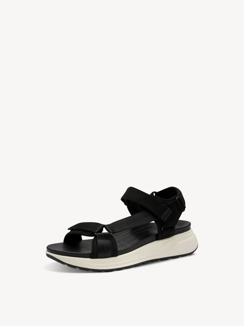 Sandaaltje - zwart, BLACK, hi-res