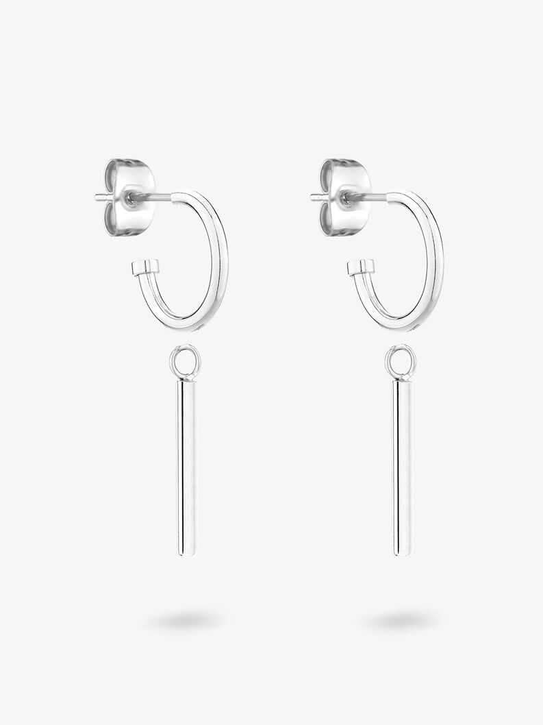 Creole earring - silver, silber, hi-res