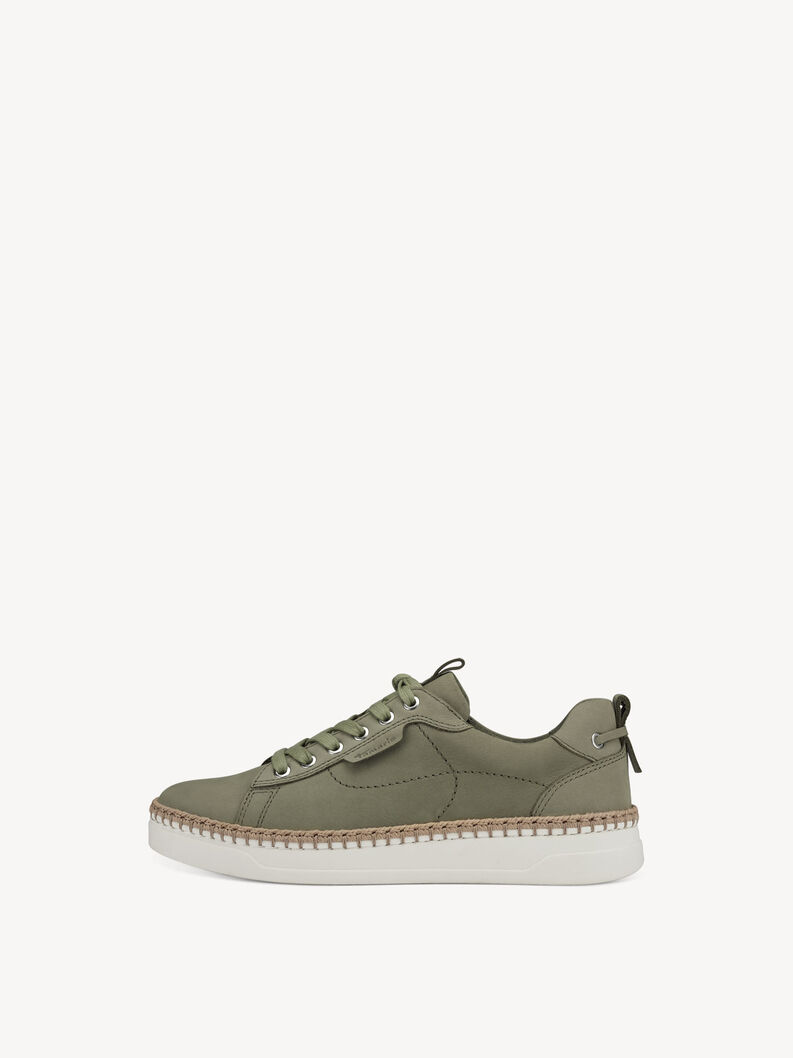 Leather Sneaker - green, SAGE, hi-res