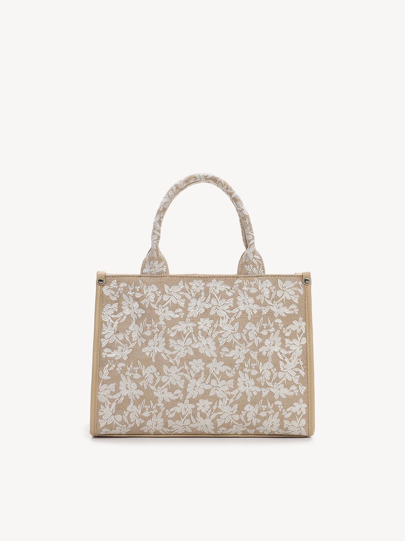 Shopper - beige, ecru-flower, hi-res