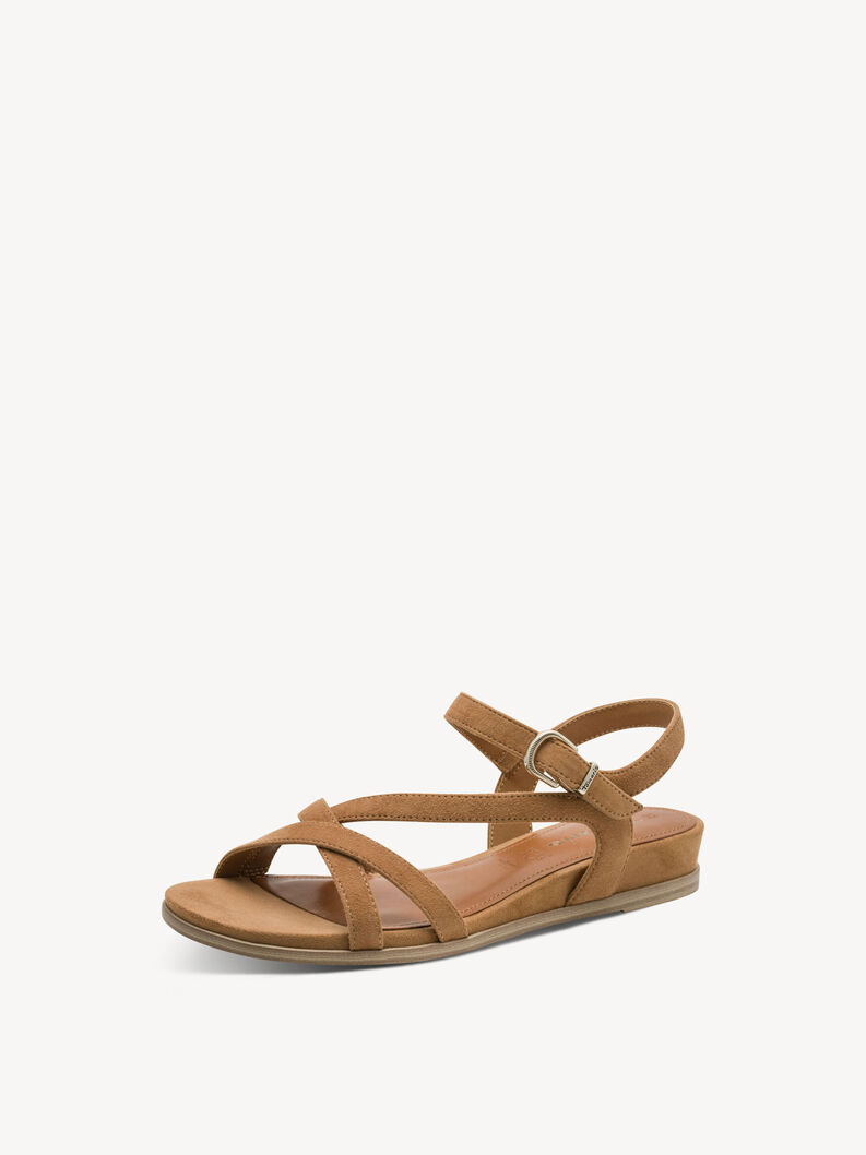 Sandal - brown, TAN SUEDE, hi-res
