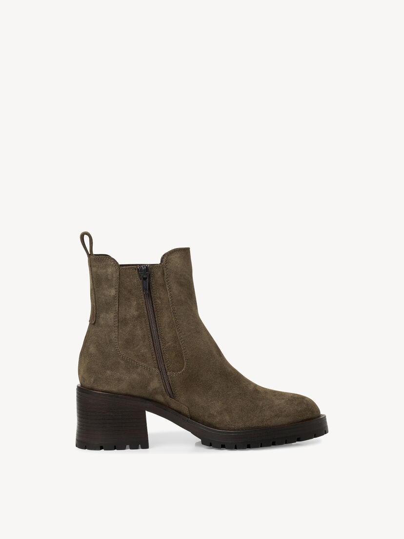 Leren Chelseaboot - groen, OLIVE, hi-res