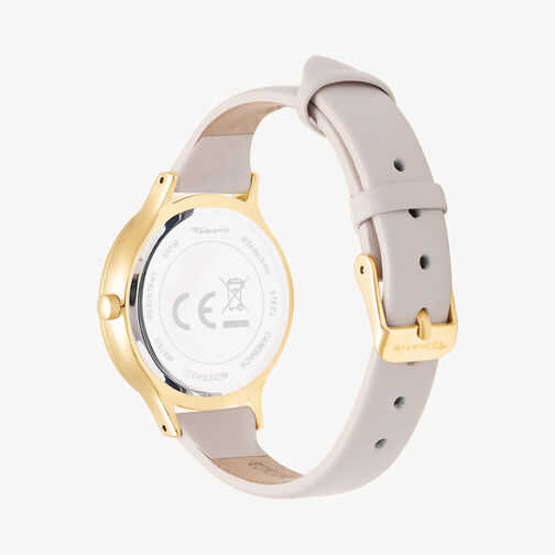 Uhr, gold-beige, hi-res