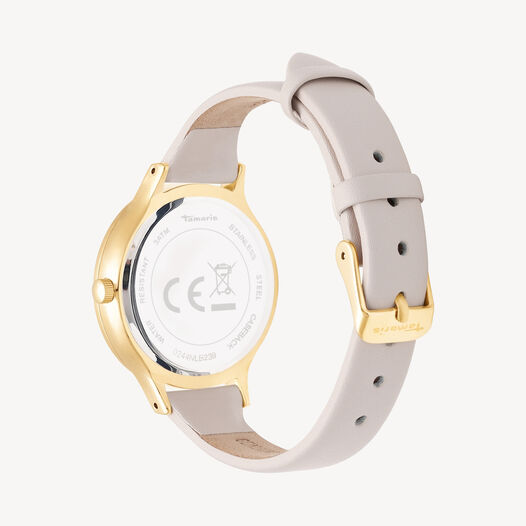 Horloge, gold-beige, hi-res