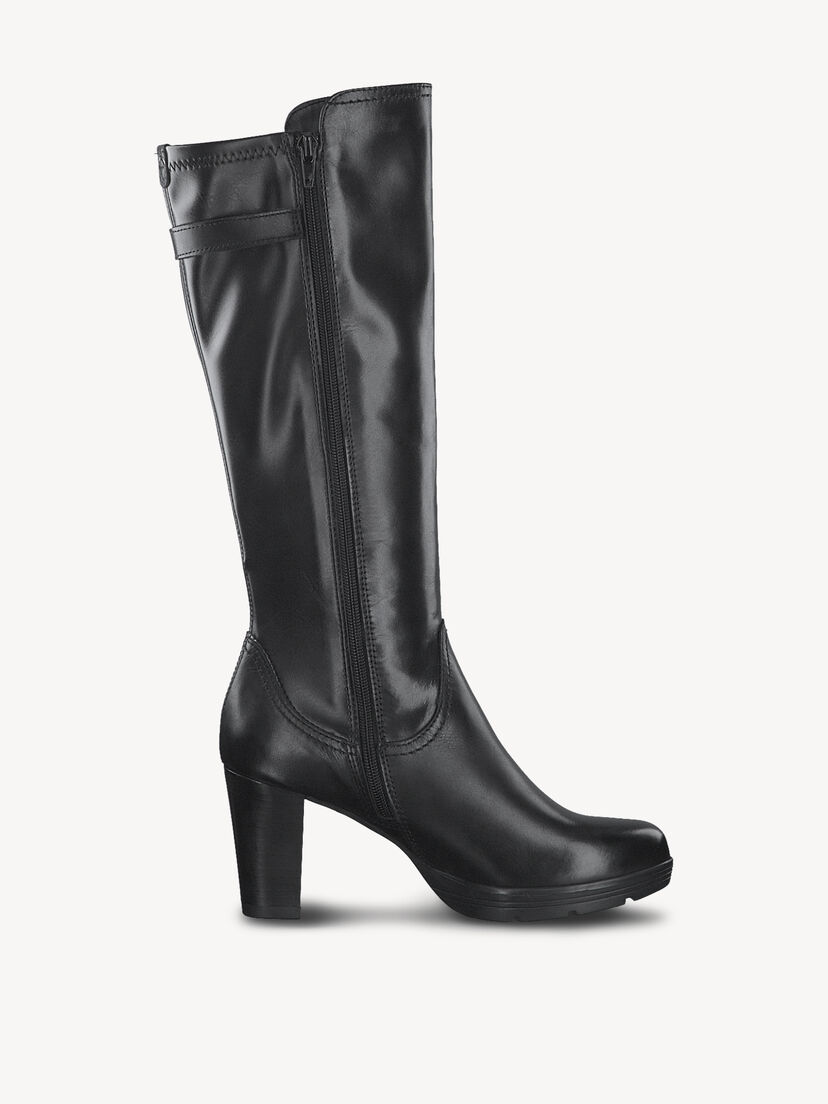 Leren Laarzen - zwart, BLACK, hi-res