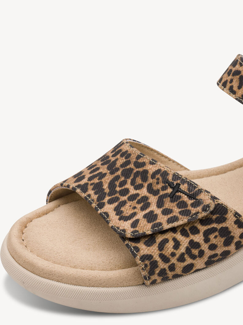 Sandale &agrave; talon - marron, LEOPARD, hi-res