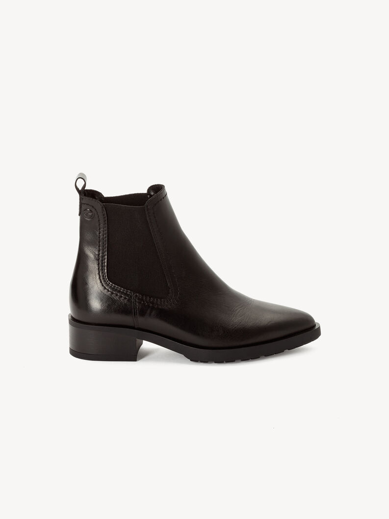 Leder Chelsea Boot - schwarz, BLACK LEATHER, hi-res
