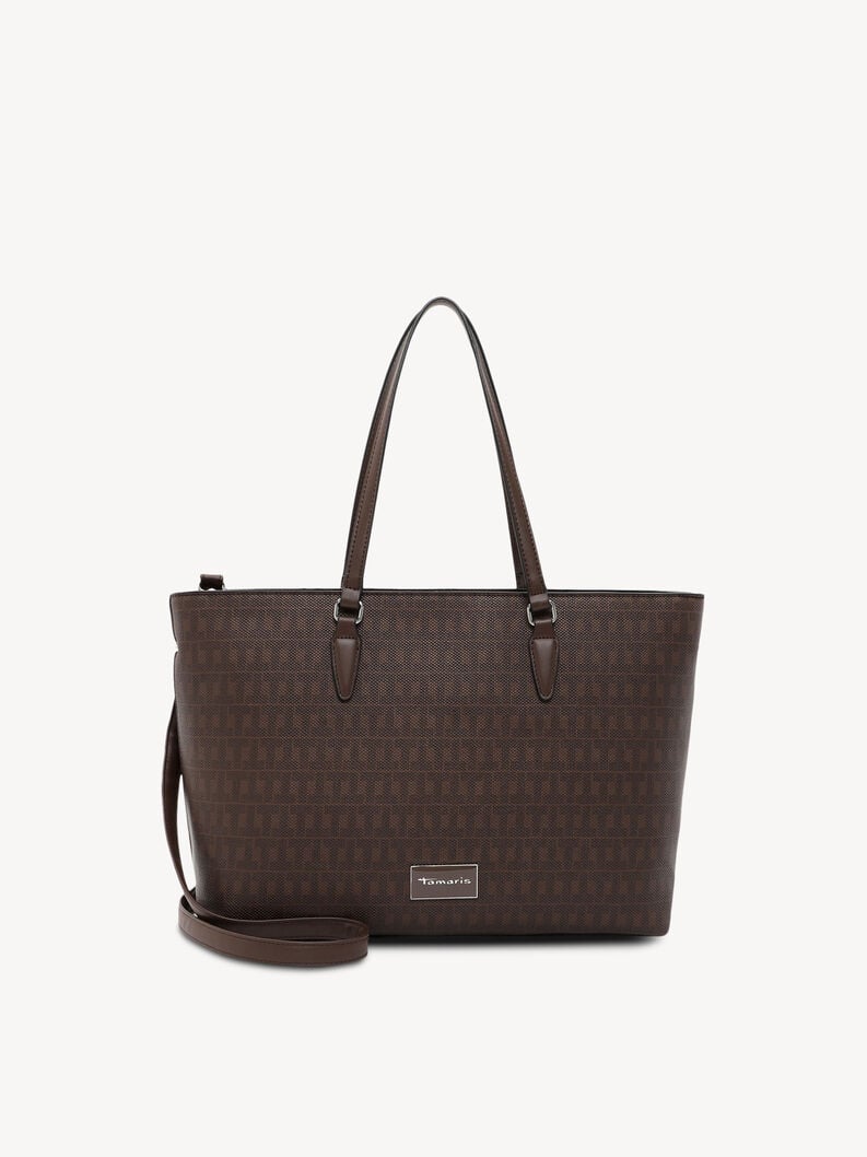 Τσάντα για ψώνια - καφέ, brown, hi-res